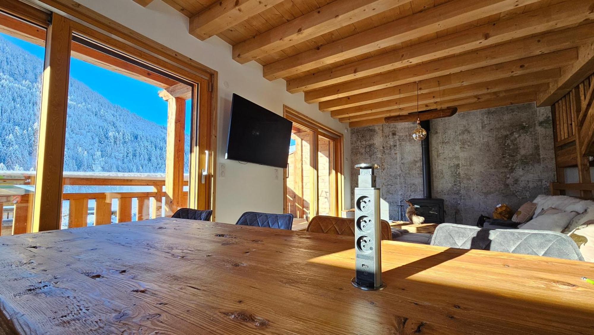 Demi-Chalet Vadel La Panthiaz 15 Pers 5 Chambres Abondance Exterior foto